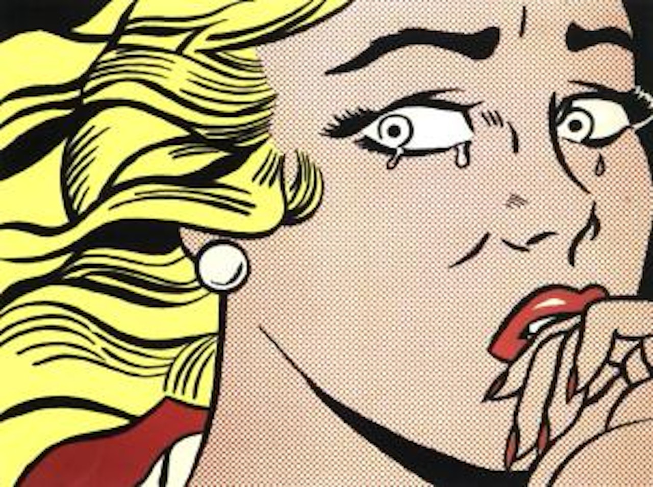 Crying girl by Roy Lichtenstein