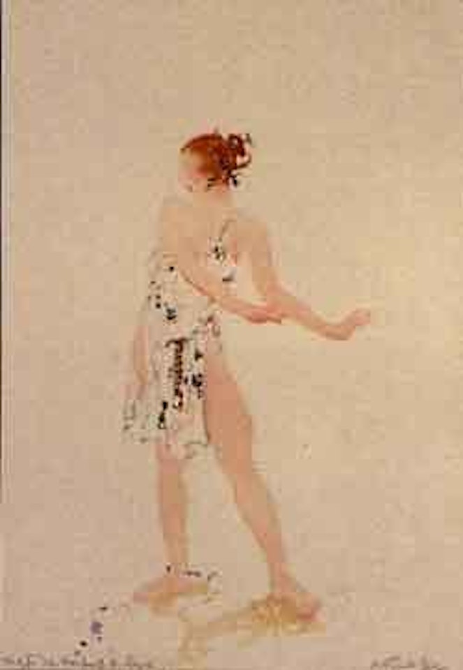 Study for the campers and Dryad by William Russell Flint