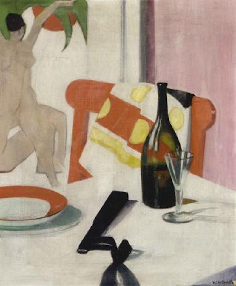 Red chair by Francis Campbell Boileau Cadell