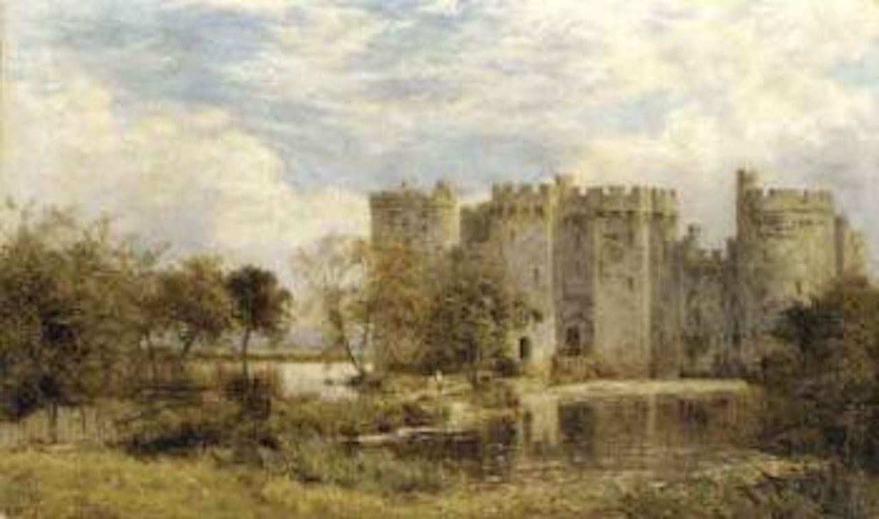 Bodiam Castle, Sussex by Benjamin Williams Leader