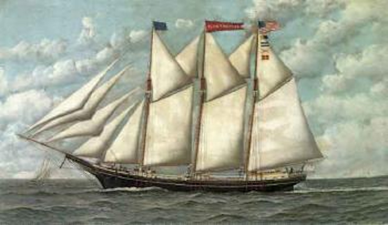 Schooner Olive by Antonio Jacobsen