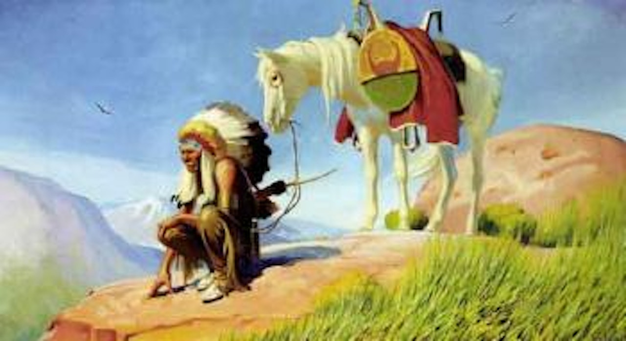 Lone scout by Gerard Curtis Delano
