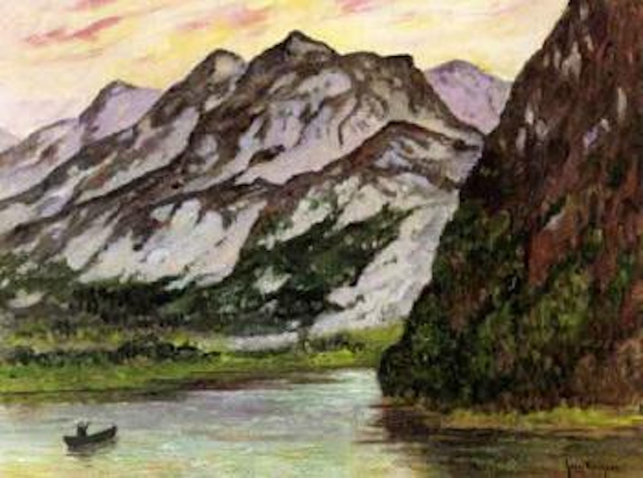 Montana mountains by Guy Carleton Wiggins