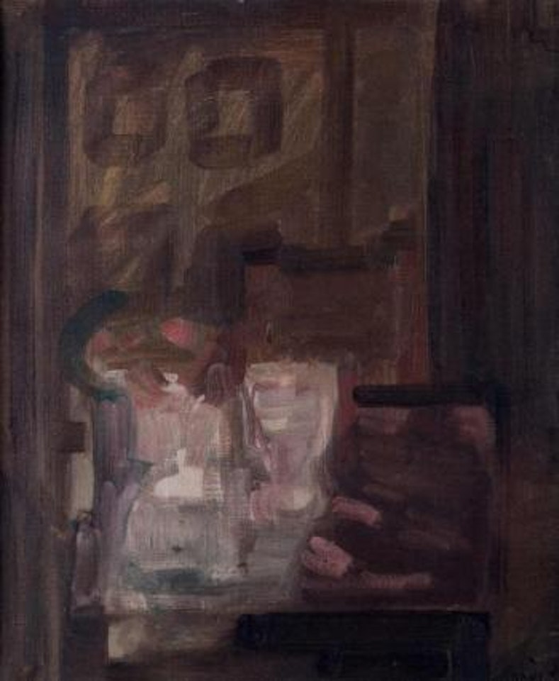 Table et verres by Francisco Bores