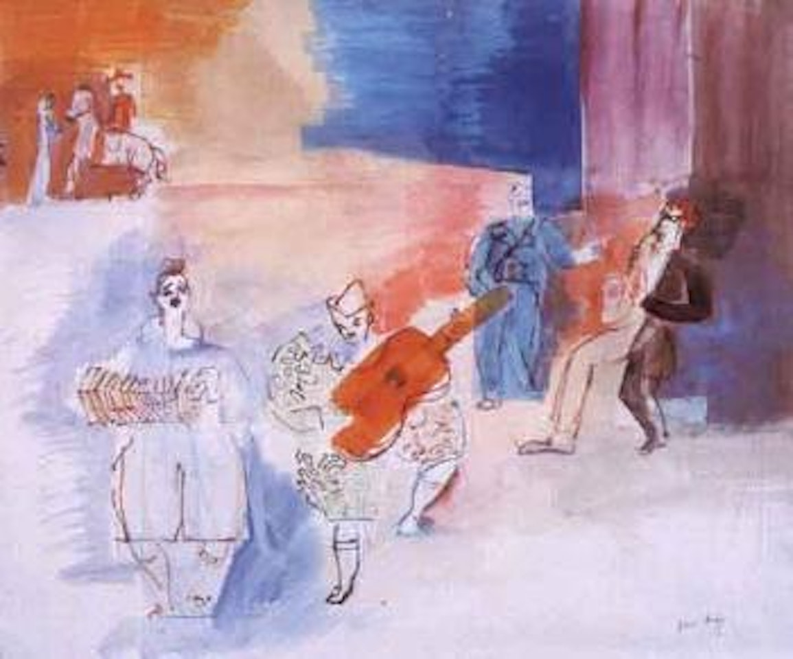 Musiciens au cirque by Jean Dufy