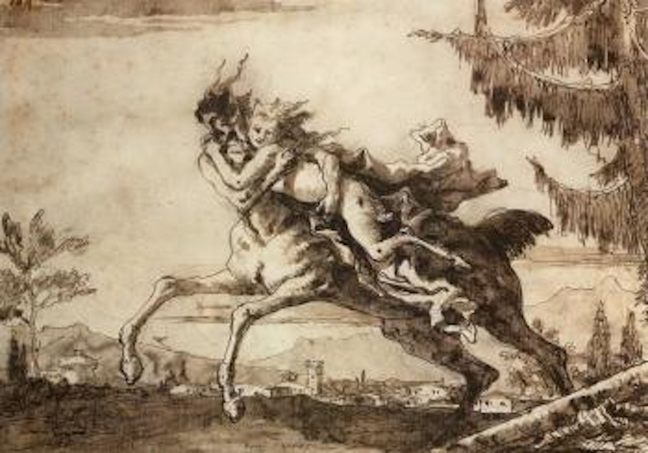Centaure enlevant une faunesse by Giovanni Domenico Tiepolo