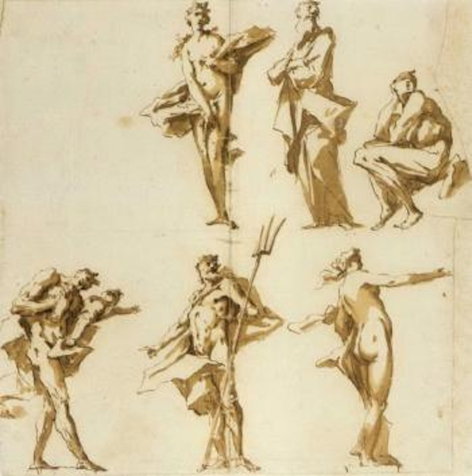 Study for garden sculpture by Gaspare Diziani