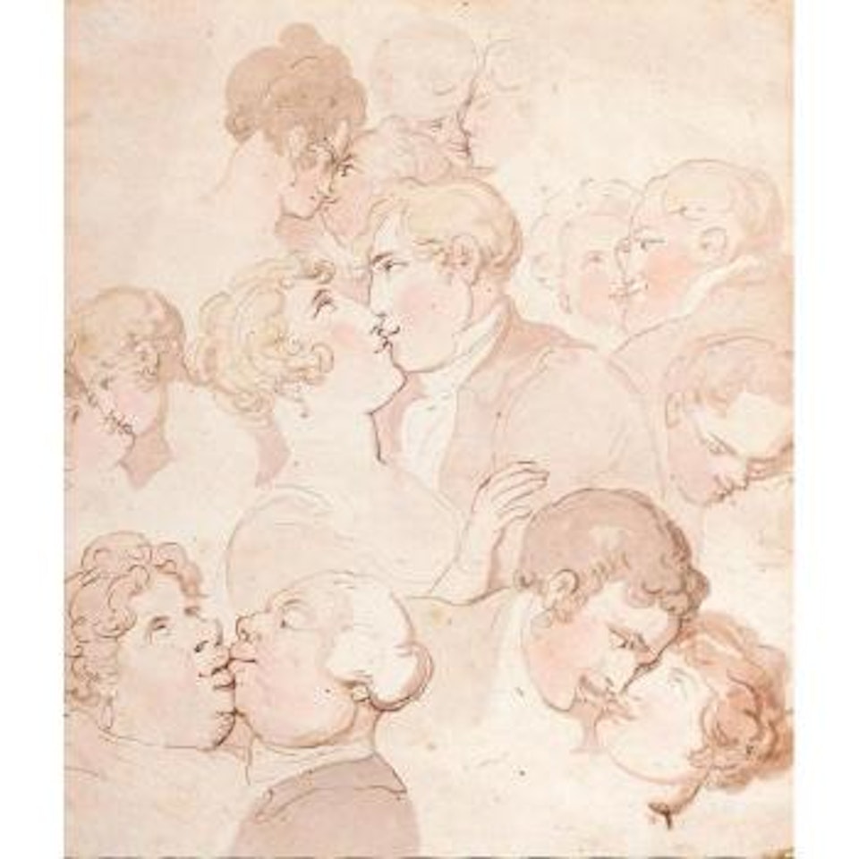 Art of kissing by Thomas Rowlandson