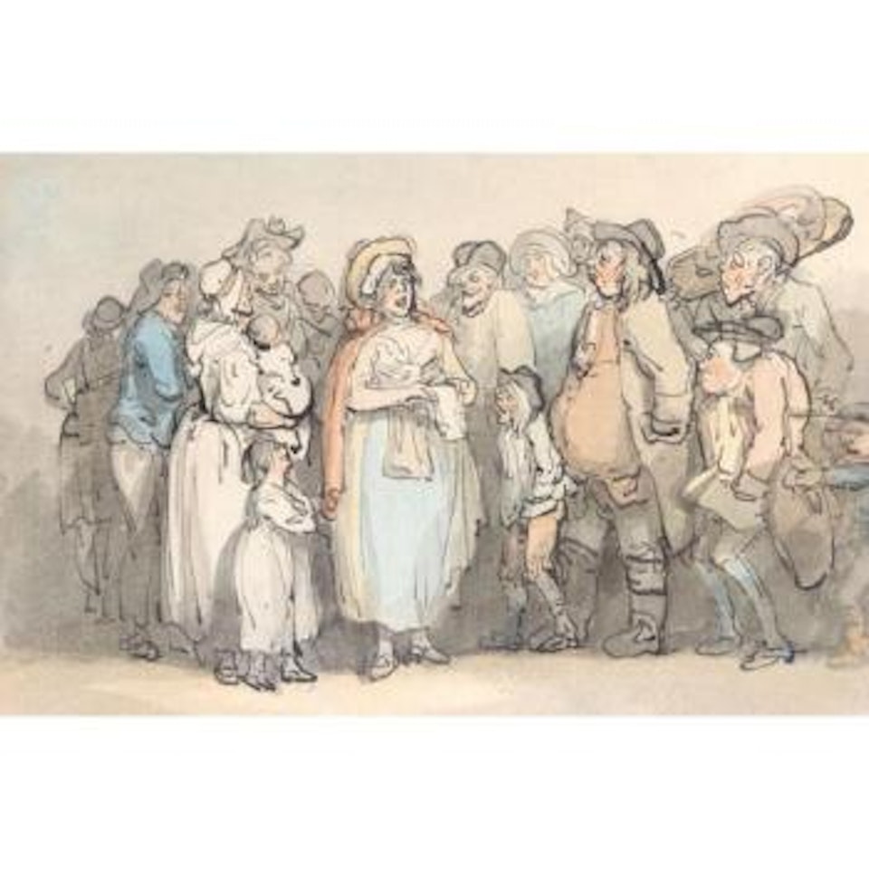 Ballad singer by Thomas Rowlandson