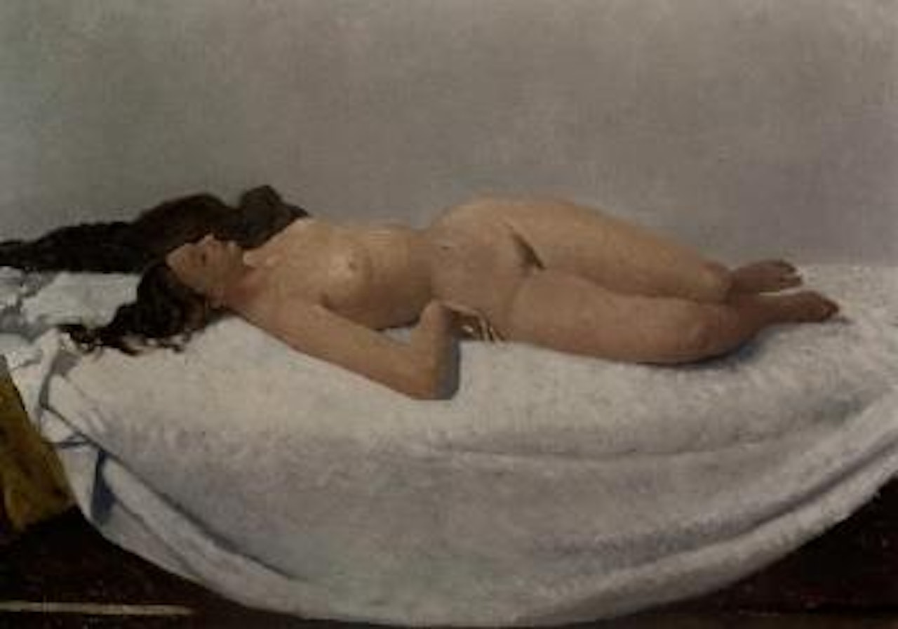 Reclining female nude by Giovanni Colacicchi