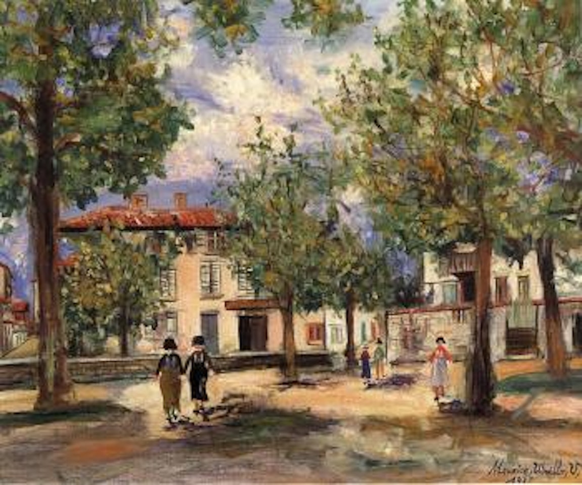 Place publique by Maurice Utrillo