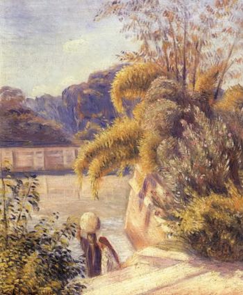 Deux femmes arabes au bord du Nil by Emile Bernard