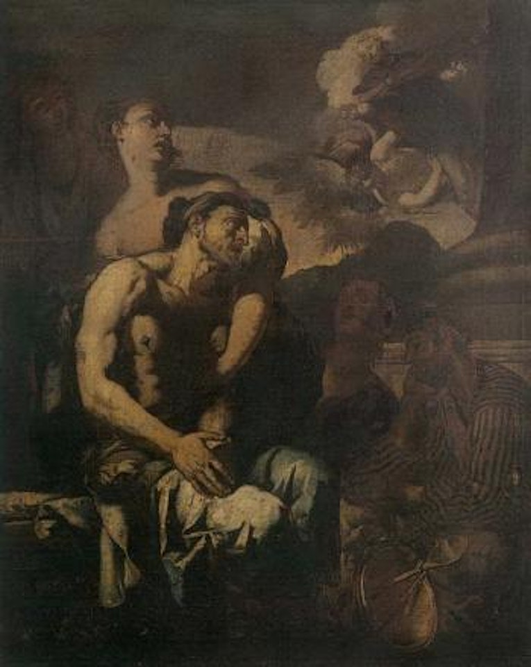 Job raille par sa femme by Antonio Zanchi