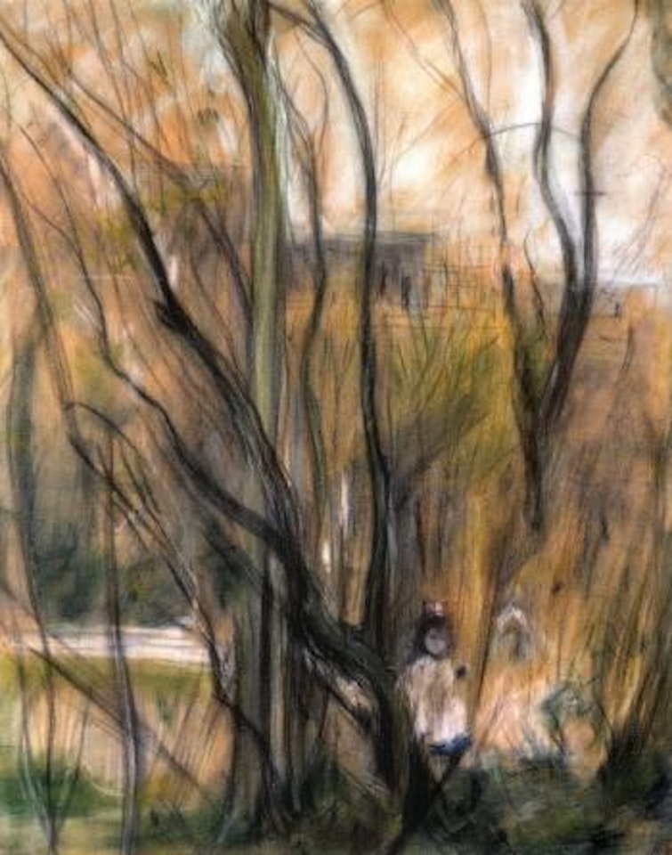 Dans le bois de Maurecourt by Berthe Morisot
