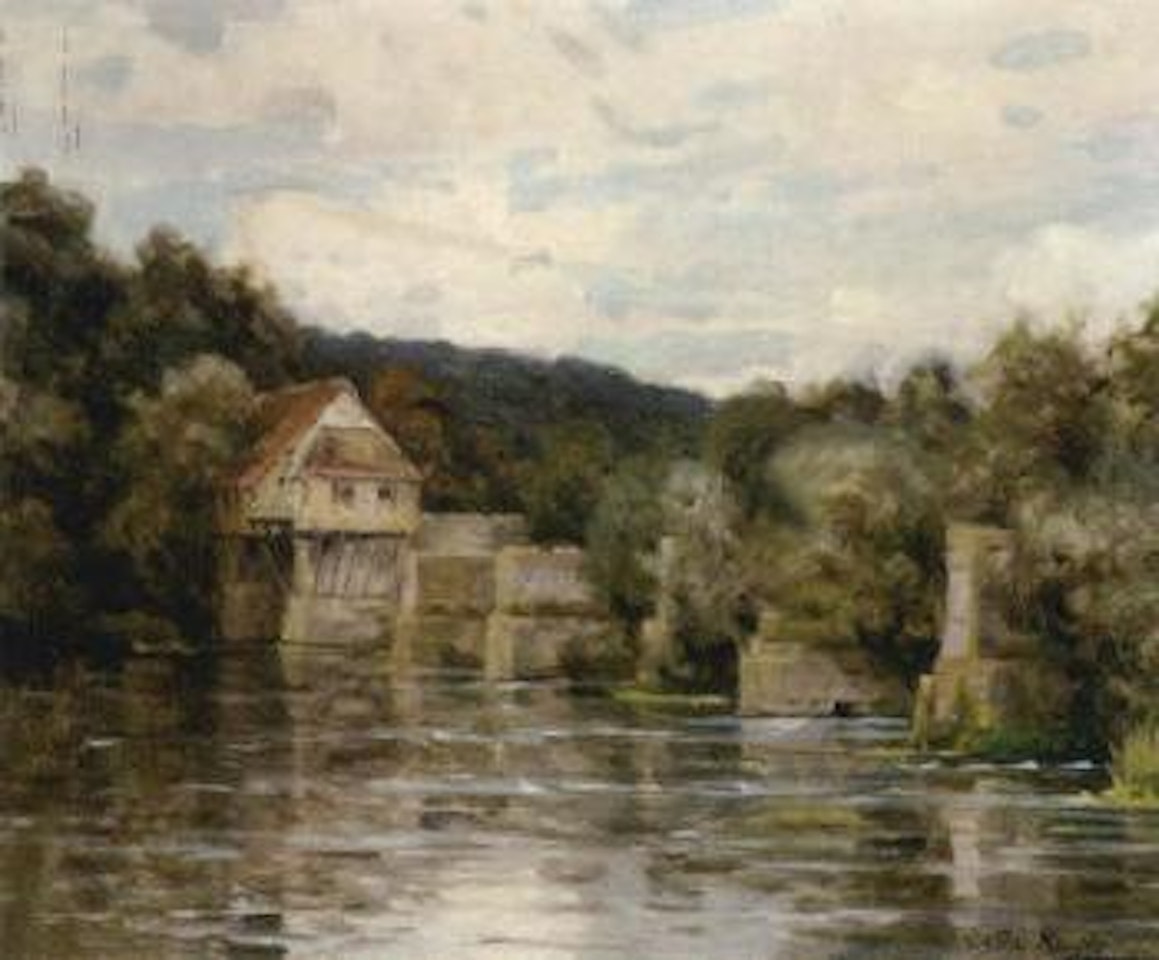 La Seine a Vernon by Louis Aston Knight