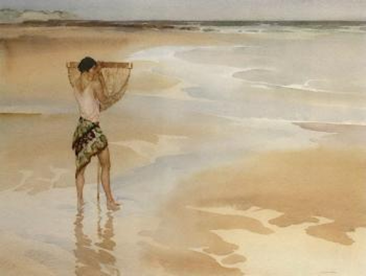 Amanda in the shallows by William Russell Flint