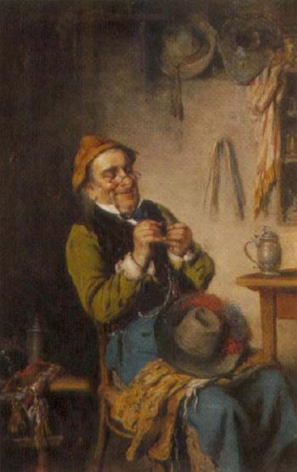 Threading the eye of a needle by Hermann Kern