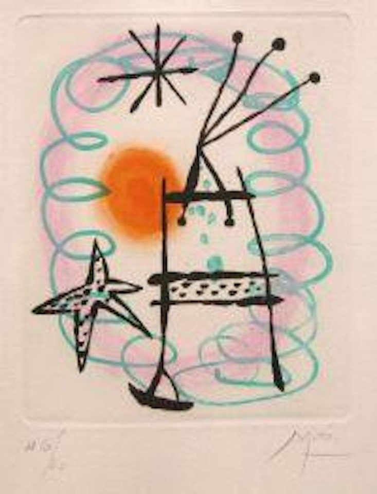 Sun and starfish by Joan Miró