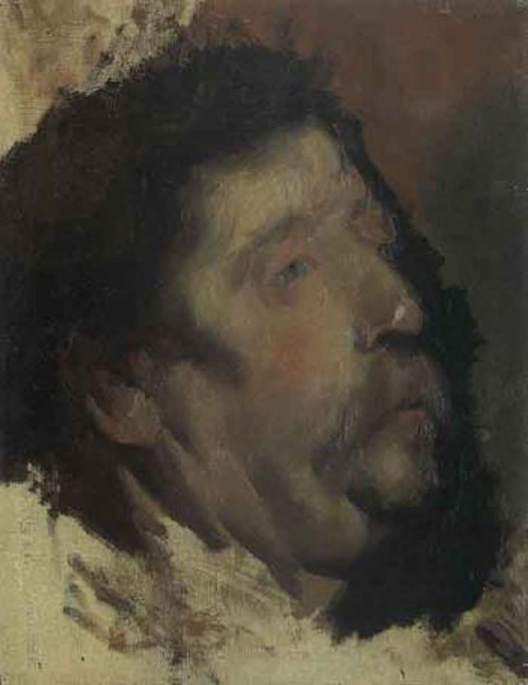 Study of face by Joaquin Sorolla Y Bastida