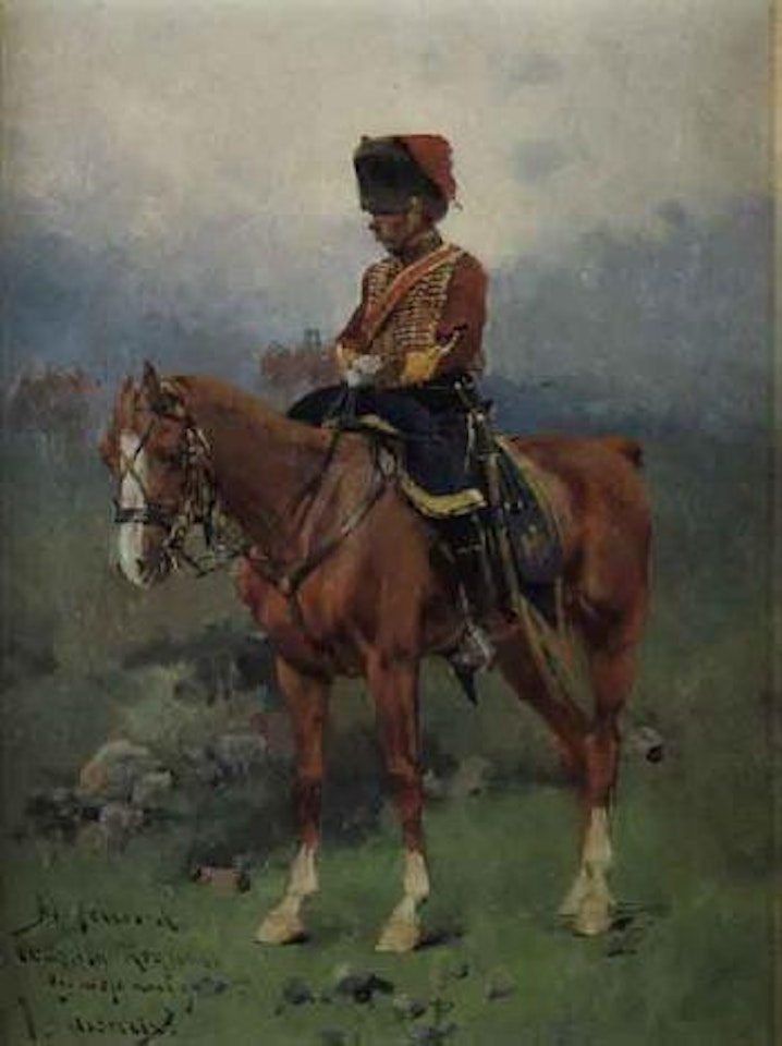 Horse and rider by Jose Cusachs Y Cusachs