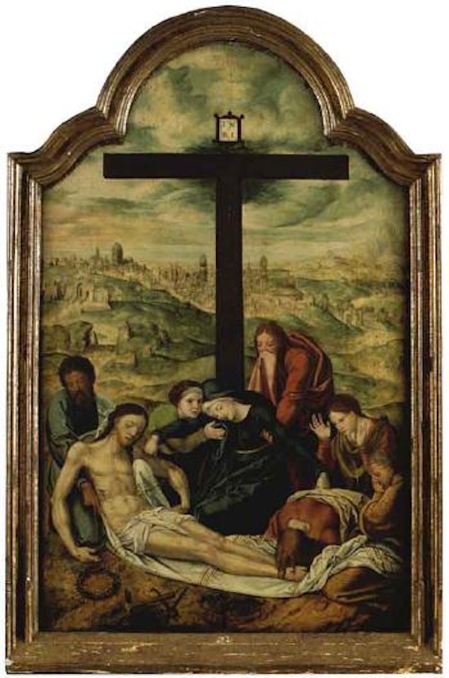 Mourning after the Deposition by Attributed to Pieter Coecke van Aelst I