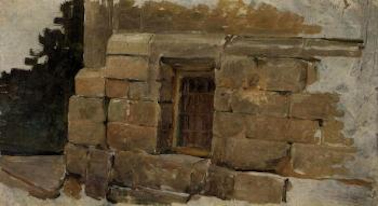 Architectonical detail by Joaquin Sorolla Y Bastida