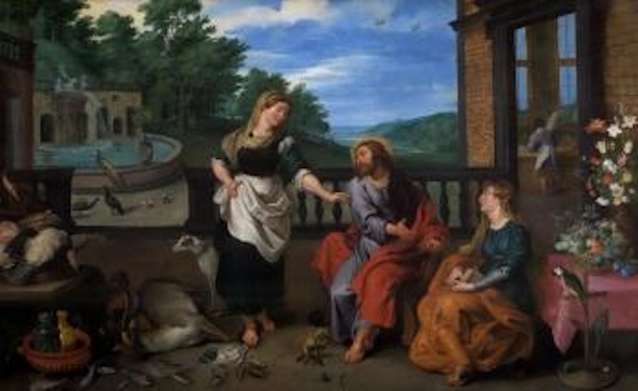 Jesus at Martha and Mary's by Jan Brueghel the Younger