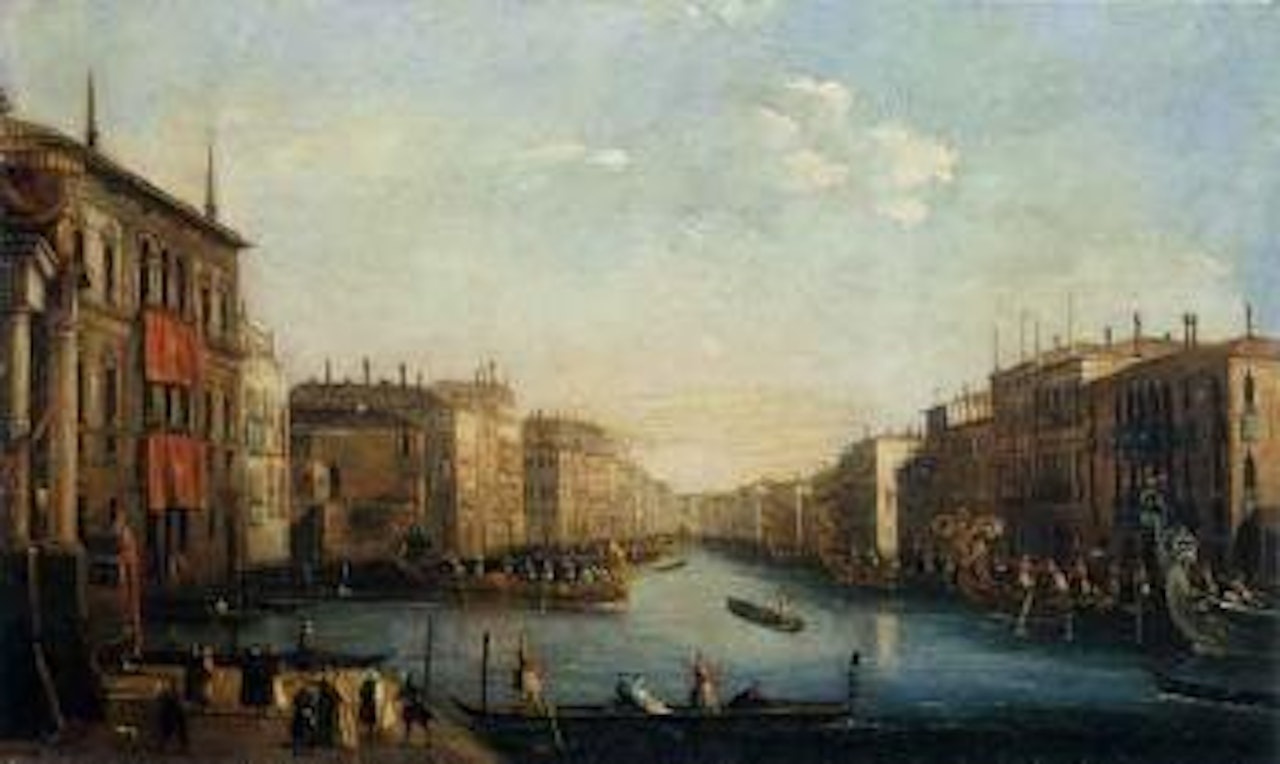 Venice, view of the Grand Canal with a regatta by Giuseppe Bernardino Bison