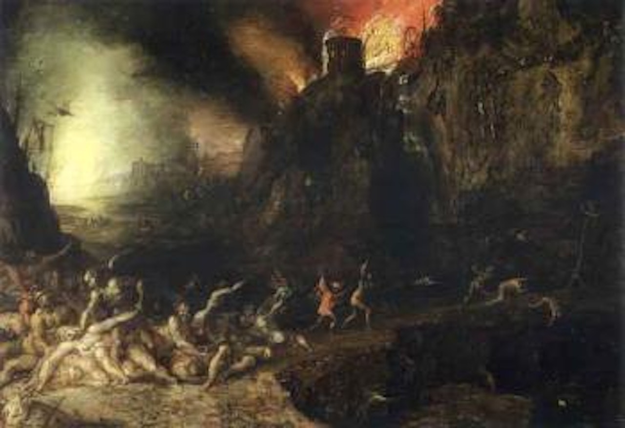 Hell scene, with Devils tormenting the Souls of the Dammed by Jan Brueghel the Younger