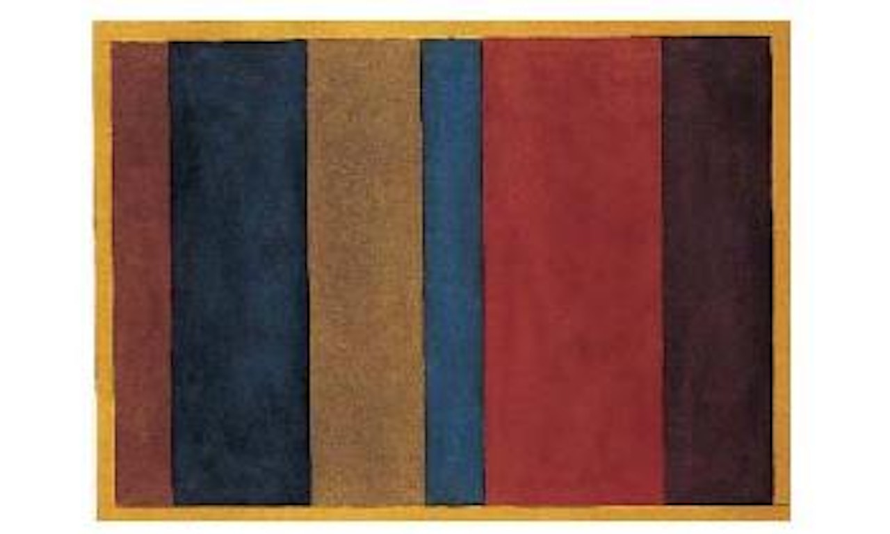 Uneven vertical bands of colour V by Sol LeWitt