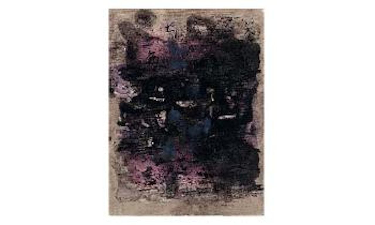 Sans titre, mauve et noir by Zao Wou-Ki