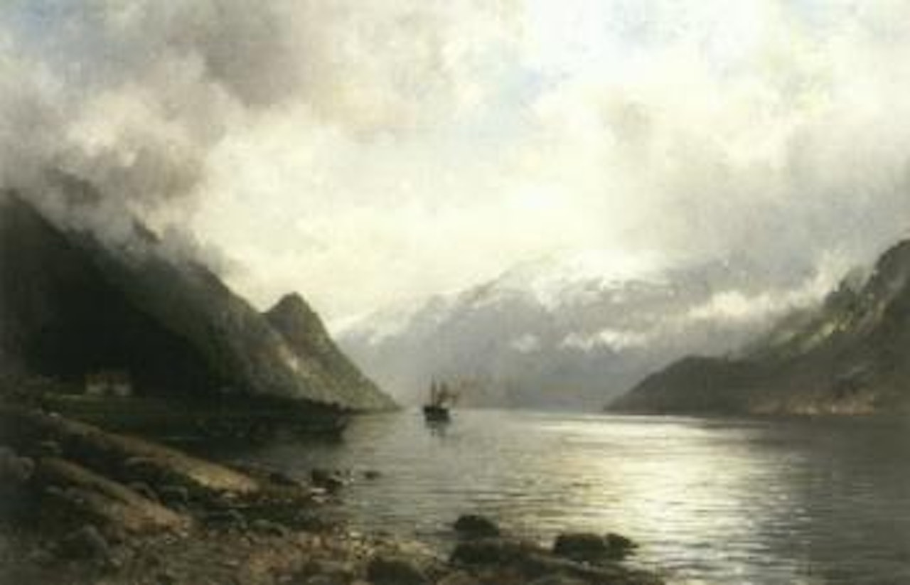 Landscape from Lofthus in Hardanger by Anders Monsen Askevold