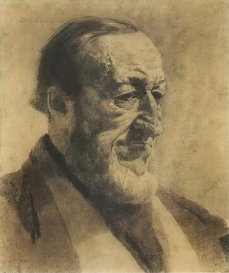Old man with beard by Edvard Munch