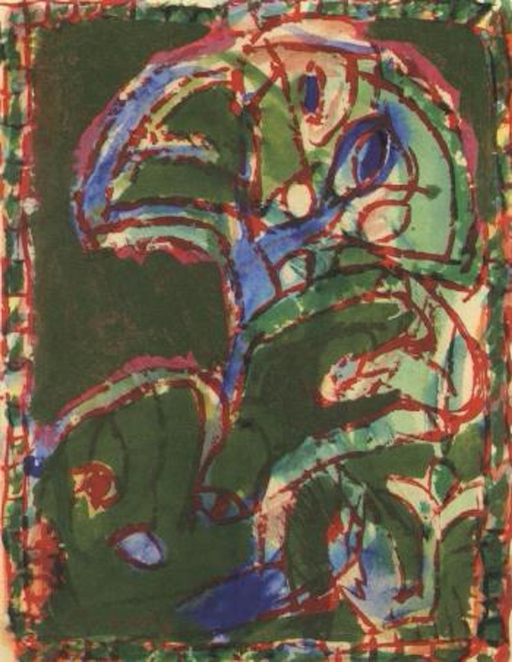 Au pied de l'image by Pierre Alechinsky