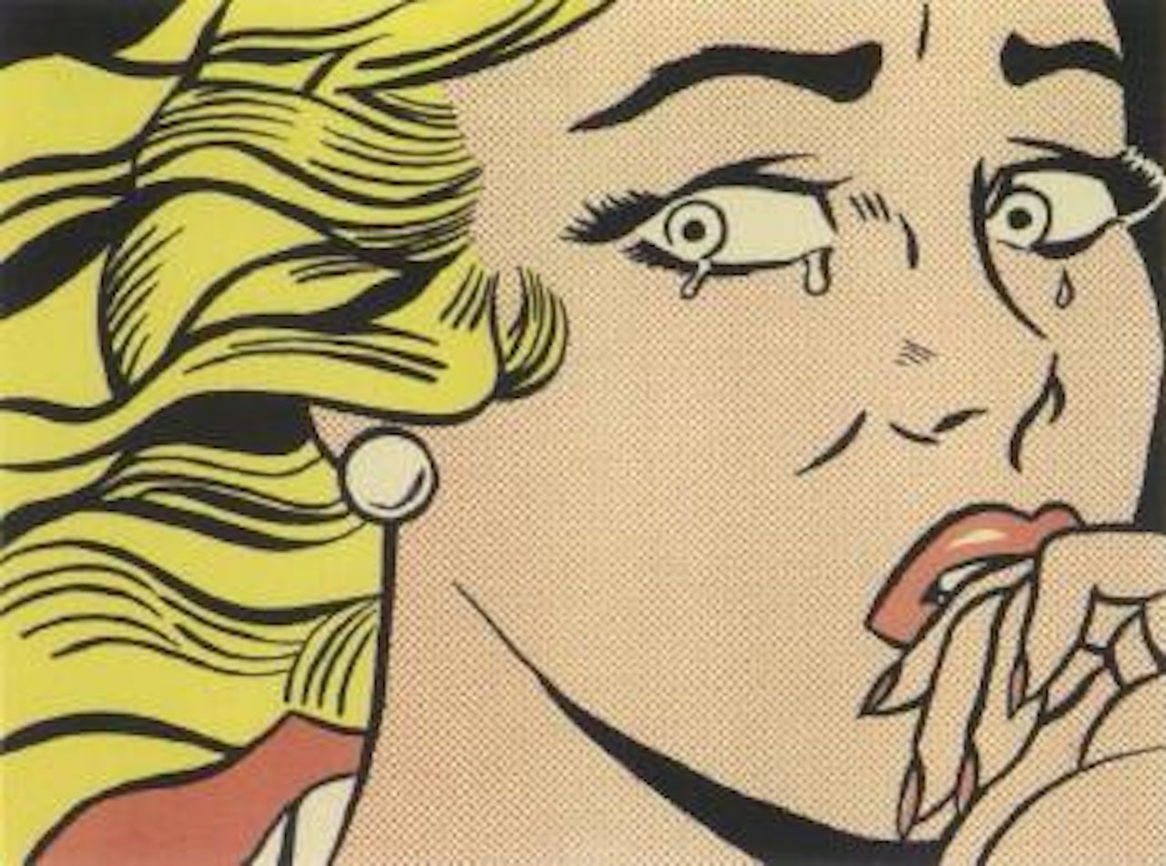 Crying girl by Roy Lichtenstein