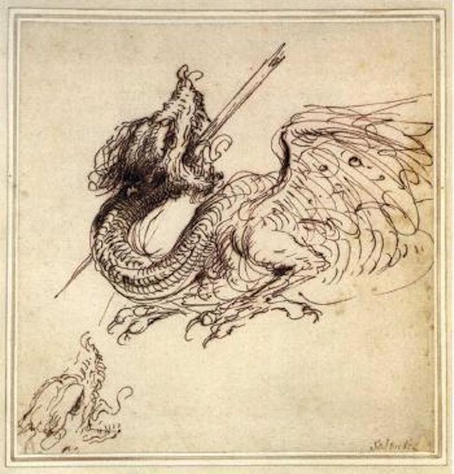 Etude de dragon by Salvator Rosa