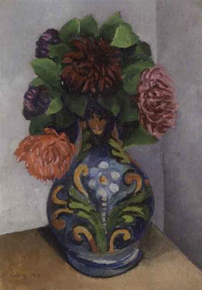 Dahlias by Moïse Kisling