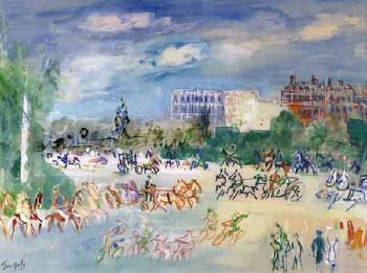 Course a attelages by Jean Dufy