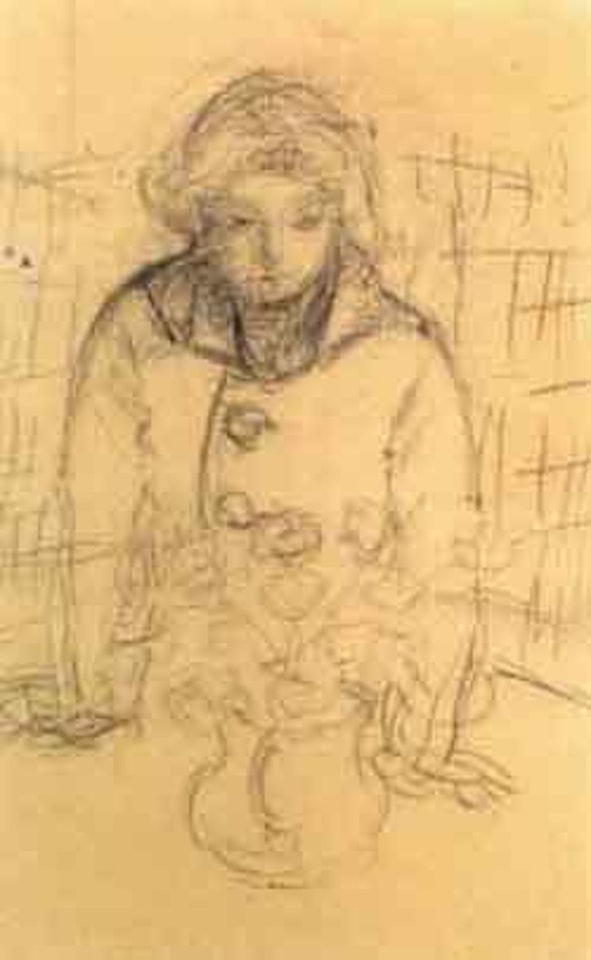 Jeune femme au bouquet by Pierre Bonnard