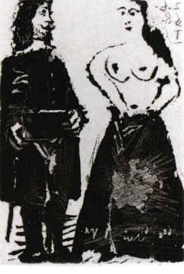 Gentilhomme et maja by Pablo Picasso