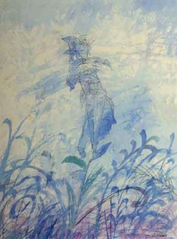 Darkness is banished by Charles Blackman