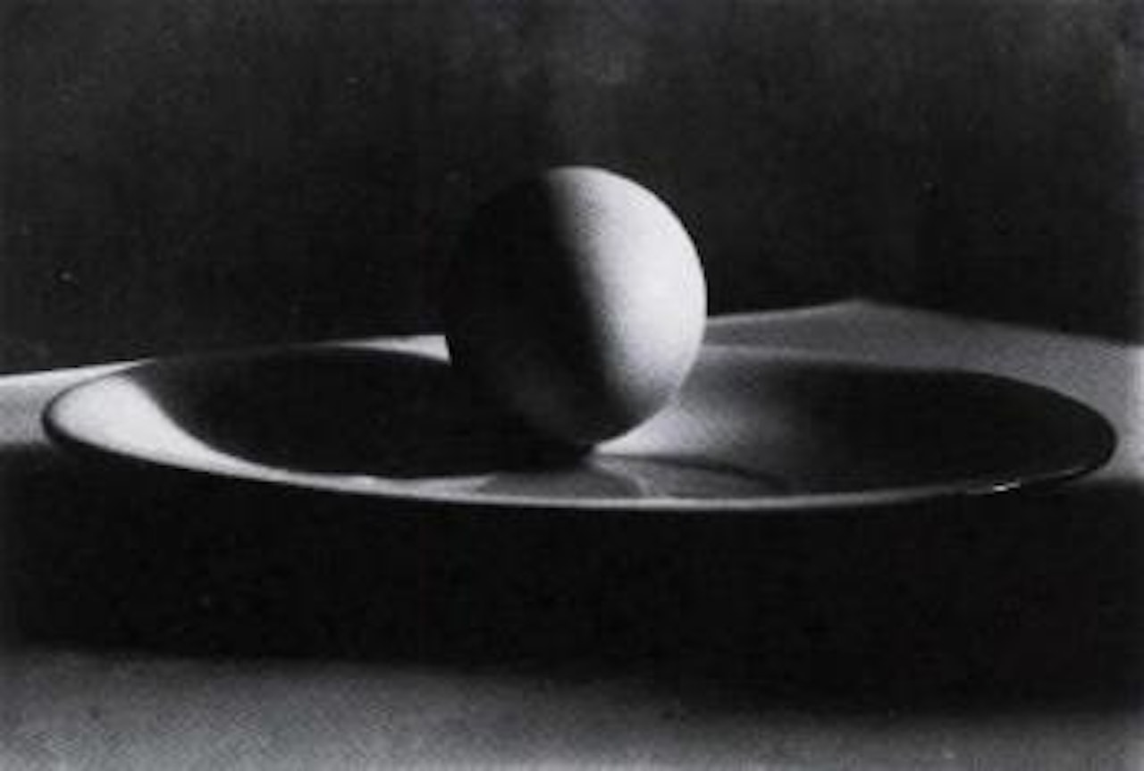 Still life - egg on plate by Josef Sudek
