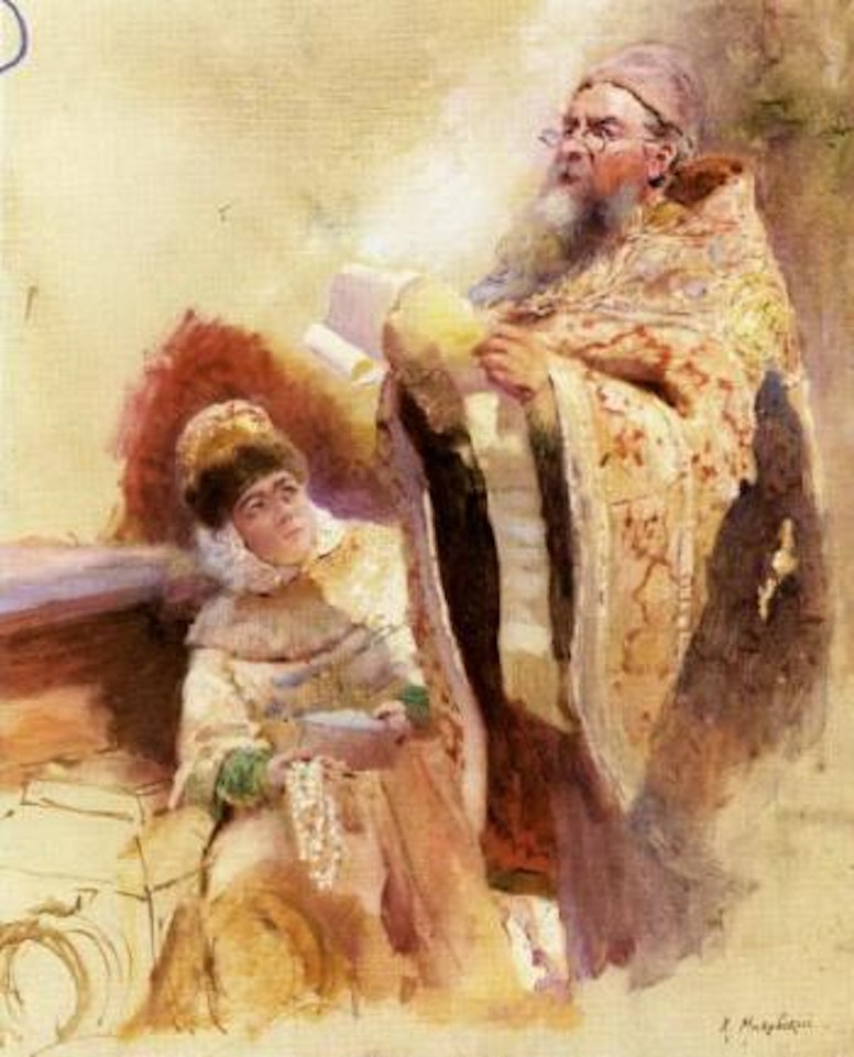 Boyar and boyarina by Konstantin Makovsky