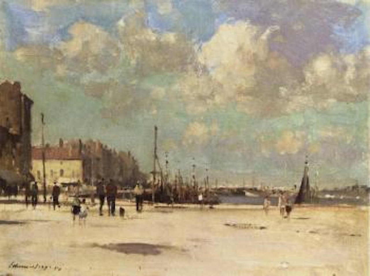 October sky, Ostend by Edward Seago
