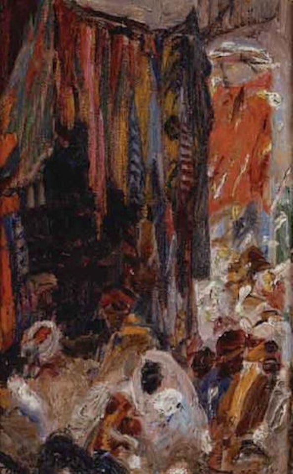 Le souk des etoffes by Alexandre Roubtzoff