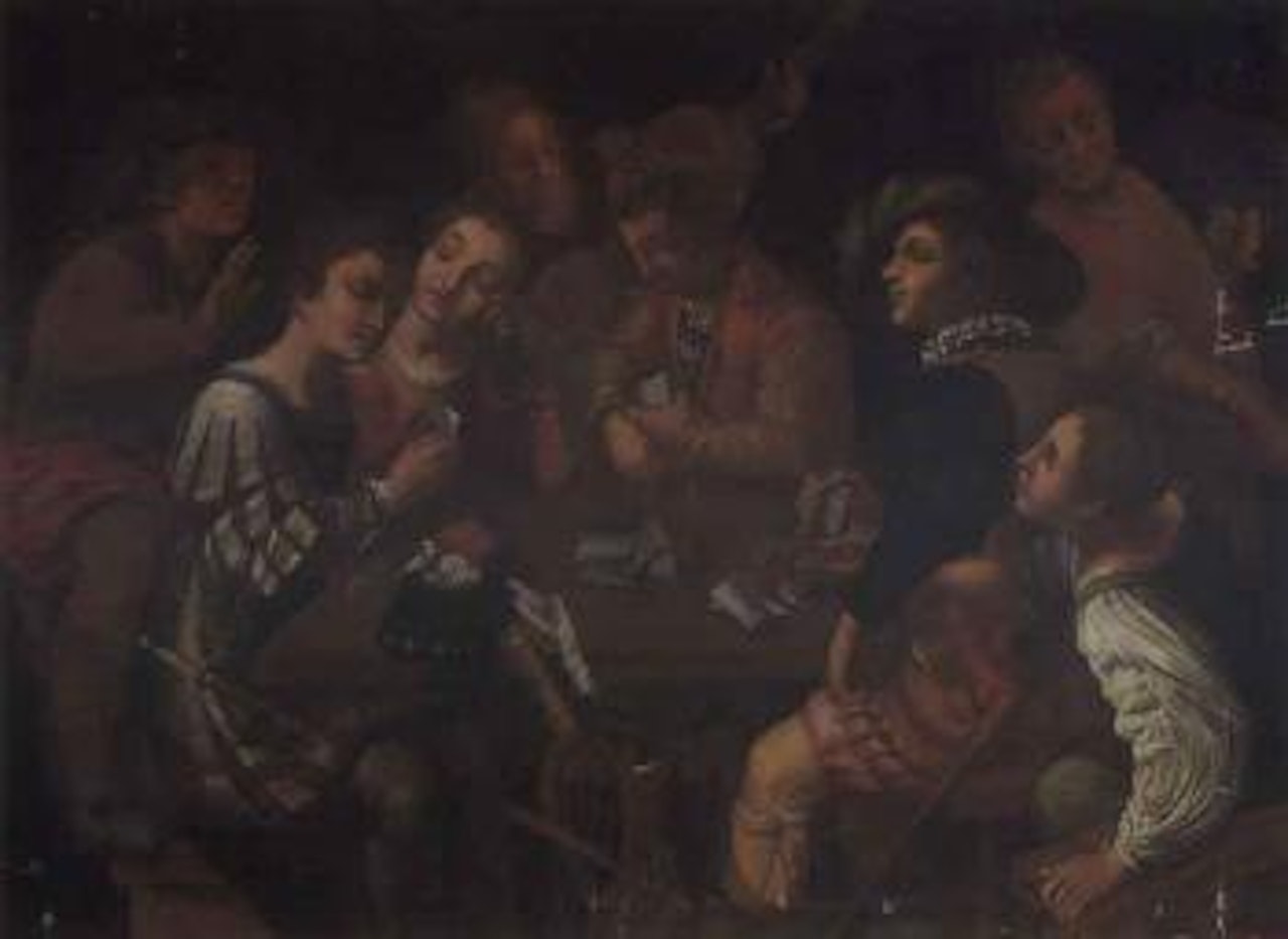 Card players by Caravaggio