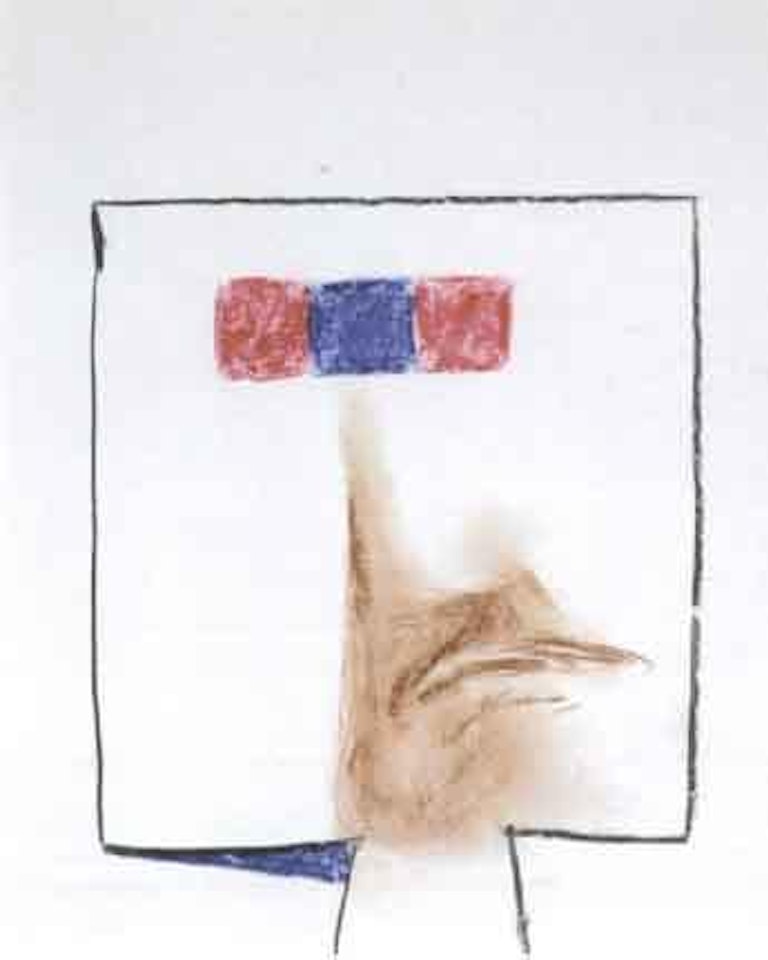 Red and blue Kelly head by Sidney Nolan