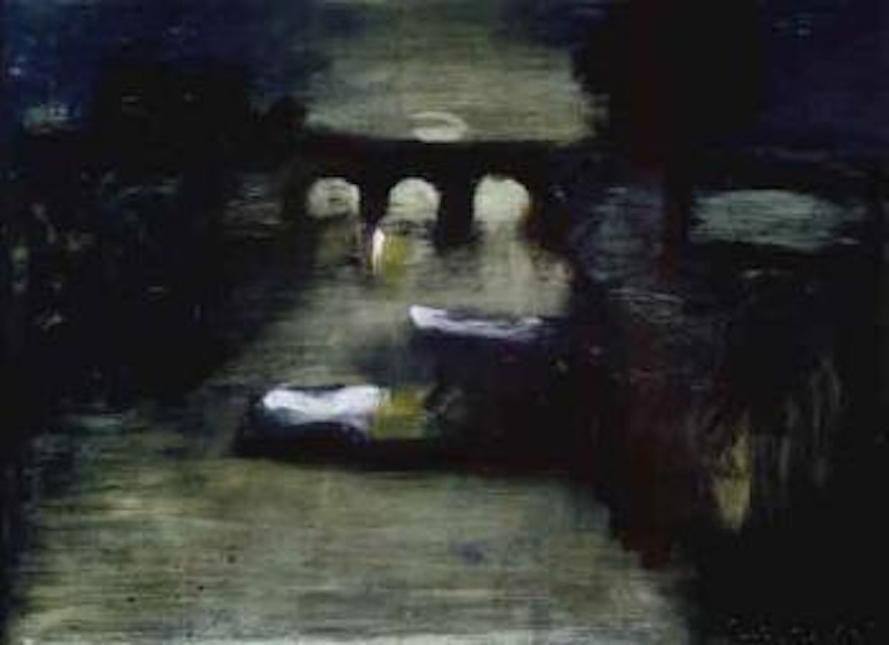 Dark bridge, evening by Charles Blackman