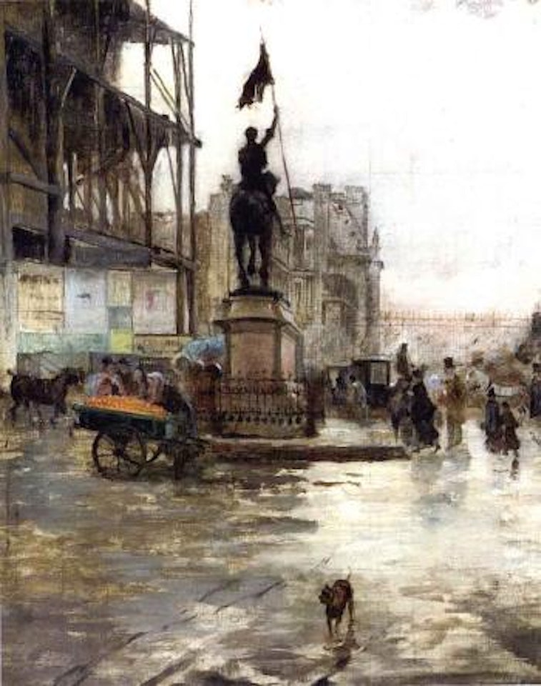 Place des Pyramides, Paris by Giuseppe de Nittis