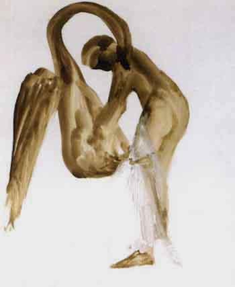 Leda and swan by Sidney Nolan